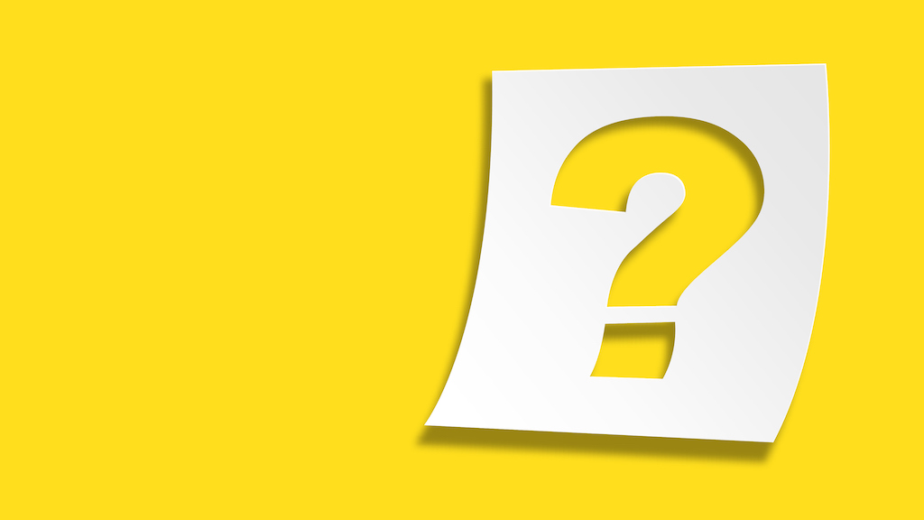 Sticky note with question mark cut out and yellow background. Representing questions about Generator Services in Conway, SC.