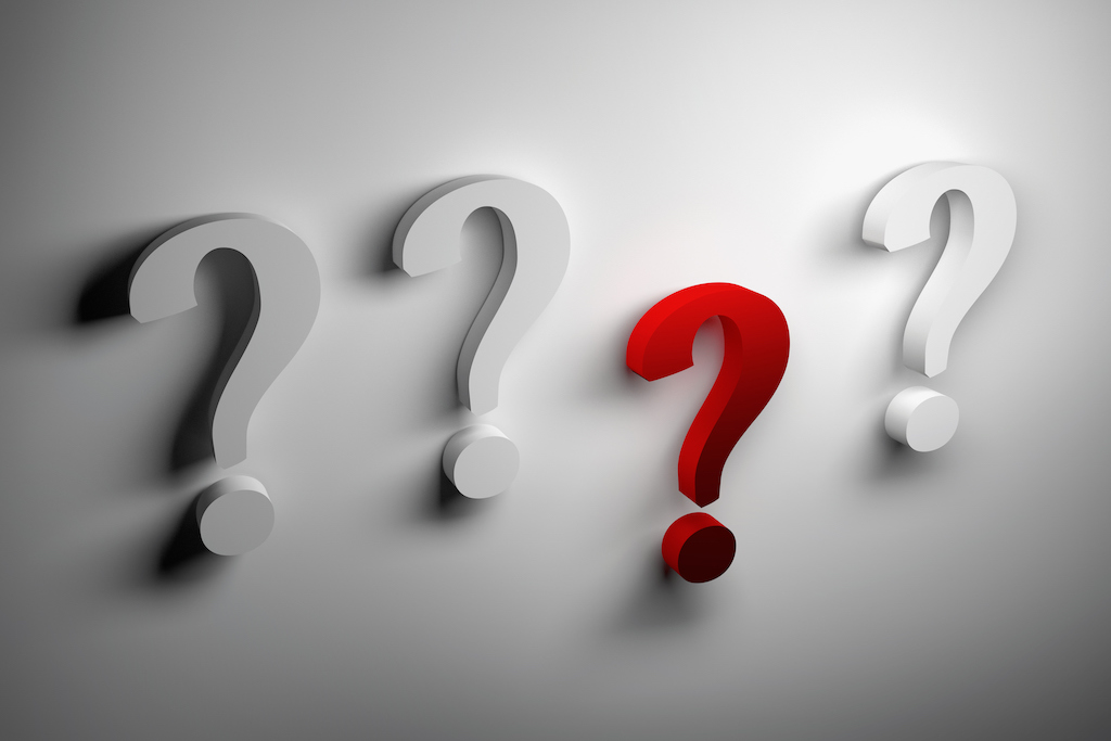 Three white questions marks and one red question mark on white background. | Residential Standby Generator